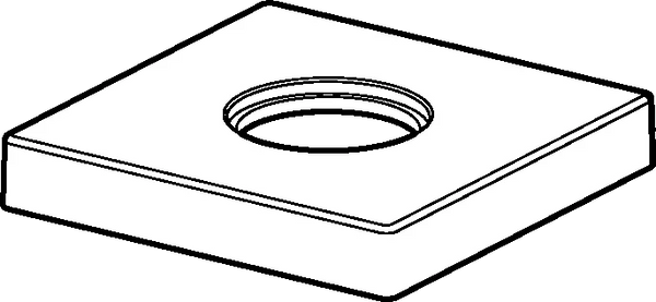 Hansa DESIGNO Kapak rozeti, 75x75 mm - 59913435