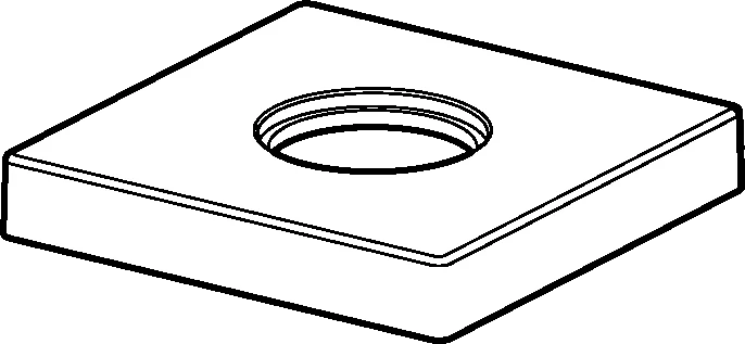 Hansa DESIGNO Kapak rozeti, 75x75 mm - 59913435