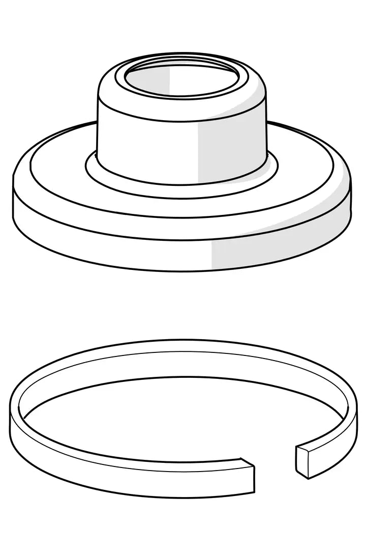 Hansa Kapak rozeti, Ø70 mm - 59910094