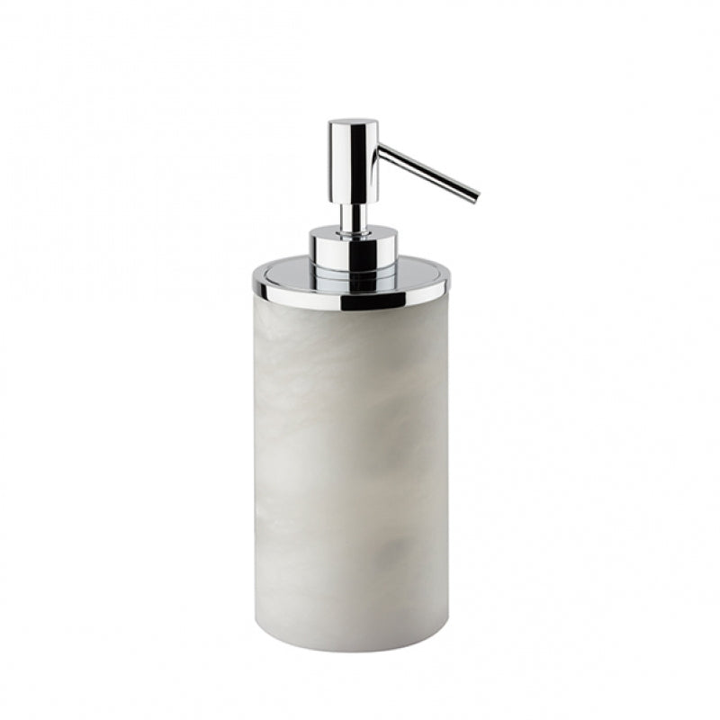 Windisch Alabaster Sıvı Sabunluk, Tezgah Üstü - Doğaltaş/Krom