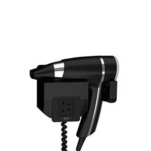 JVD Brittony Saç Kurutma Makinesi, İyonizr, Prizli, Çekmece/Duvar, 1600W - Siyah