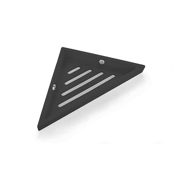 3SC BeMood Deluxe Black Duş Malzemelik Köşe, 35xh4x18 - Siyah/Krom