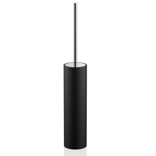 Decor Walther Stone Tuvalet Fırçalık, Yerden - Mat Siyah/Krom