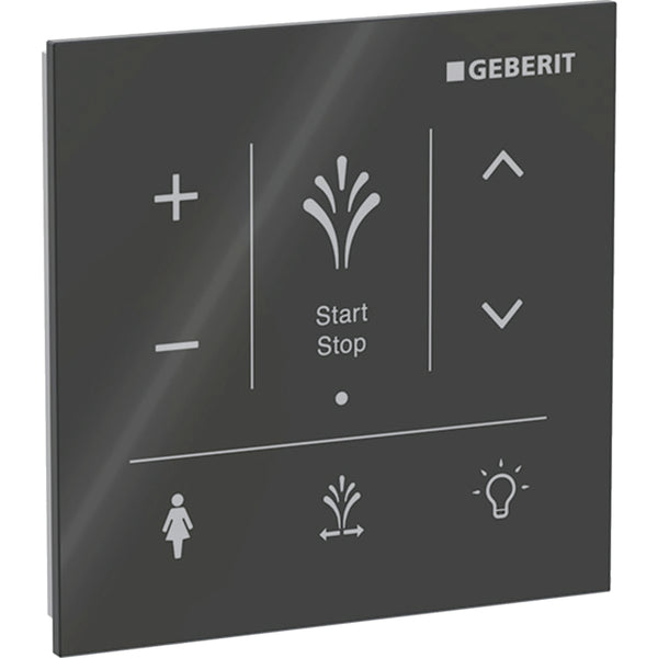 Geberit AquaClean Sela için duvar tipi kumanda paneli: siyah / Cam