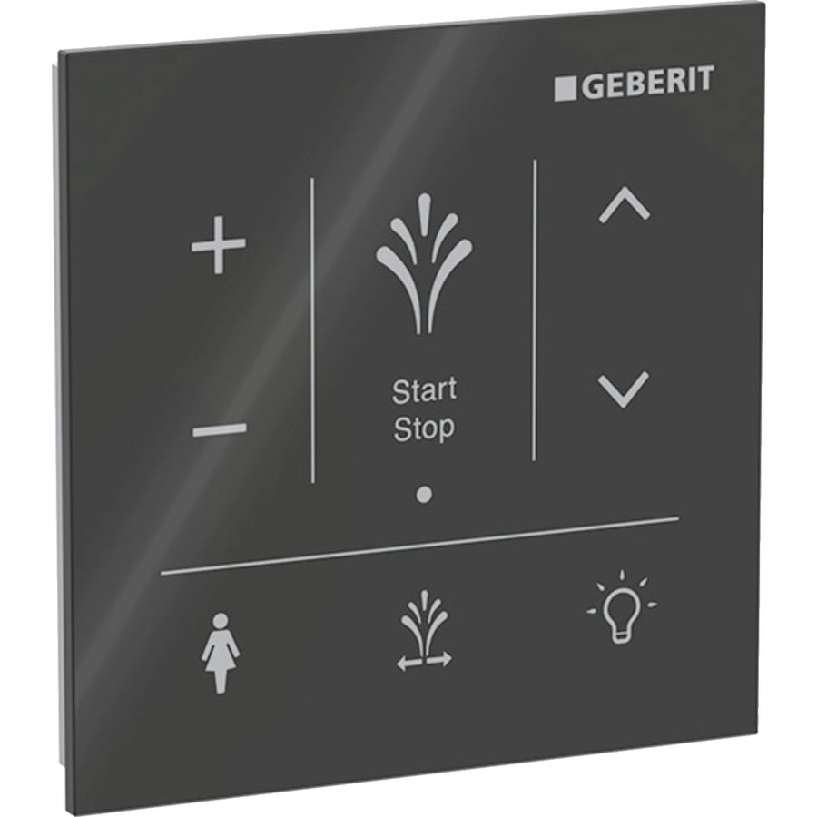 Geberit AquaClean Sela için duvar tipi kumanda paneli: siyah / Cam