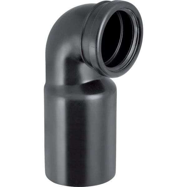 Asma klozet için Geberit PE 90° sifon dirseği, uzatmalı: d=110mm, d1=90mm