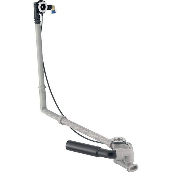 Geberit döner kumandalı ve girişli küvet gideri, d52, 73 cm uzunluk: d=40/50mm