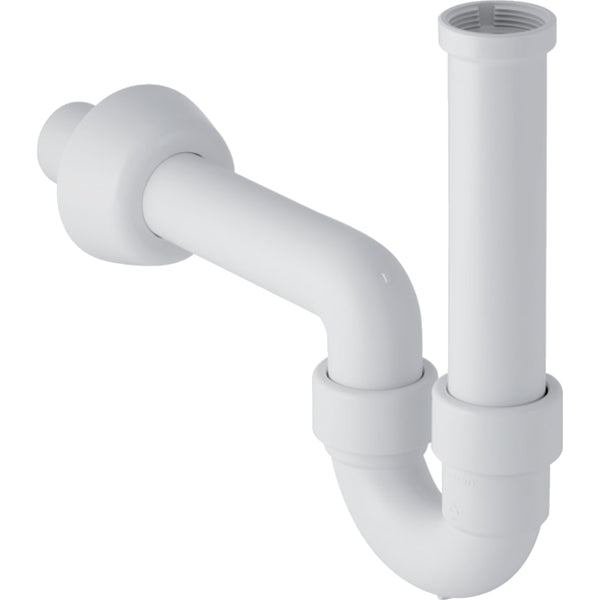Lavabo ve bide için Geberit P tipi sifon, yatay çıkış: d=40mm, G=1 1/4″, alp beyazı