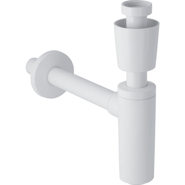 Lavabo için Geberit sifon, valf rozeti ile, yatay çıkış: d=32mm, G=1 1/4″, alp beyazı