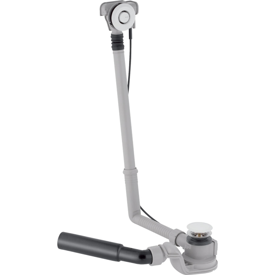 Geberit PushControl küvet gideri, basmalı, , d52, yükseklik 60 cm, hazır montaj seti ve sifon dirseği ile: krom / Parlak, d=40/50mm