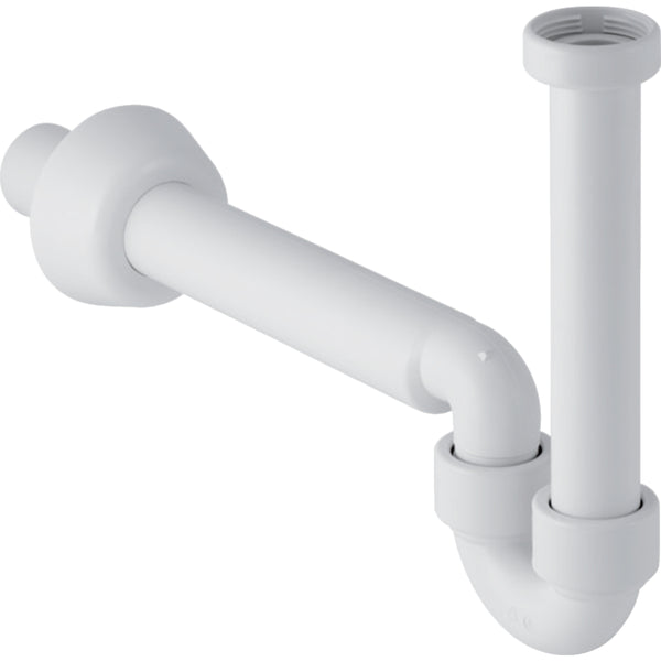 Lavabo ve bide için Geberit P tipi sifon, yatay çıkış: d=32mm, G=1 1/4″, alp beyazı