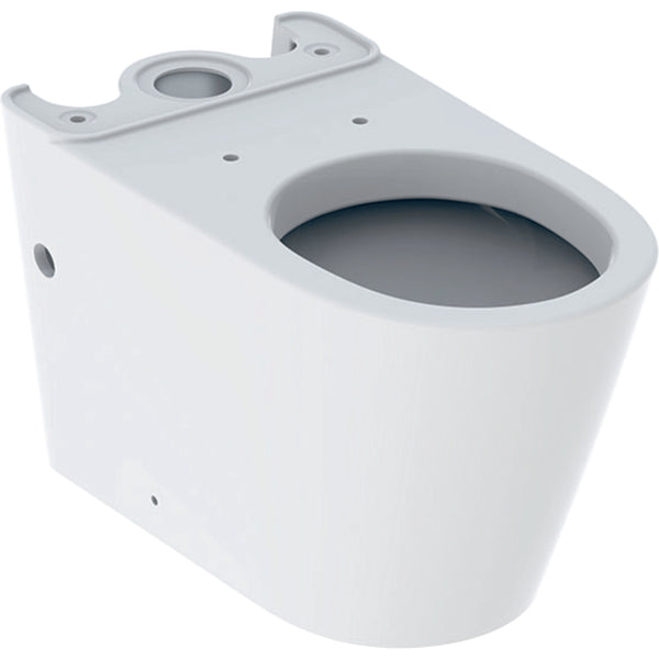 Geberit Eternity sıva üstü rezervuar için yere oturan klozet, alçak tip, kapalı form: 37x42x68.5cm, Beyaz
