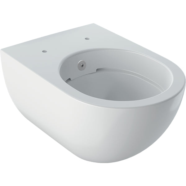 Geberit Acanto taharet fonksiyonlu alçak tip asma klozet, kapalı form, Rimfree: T=51cm, Beyaz