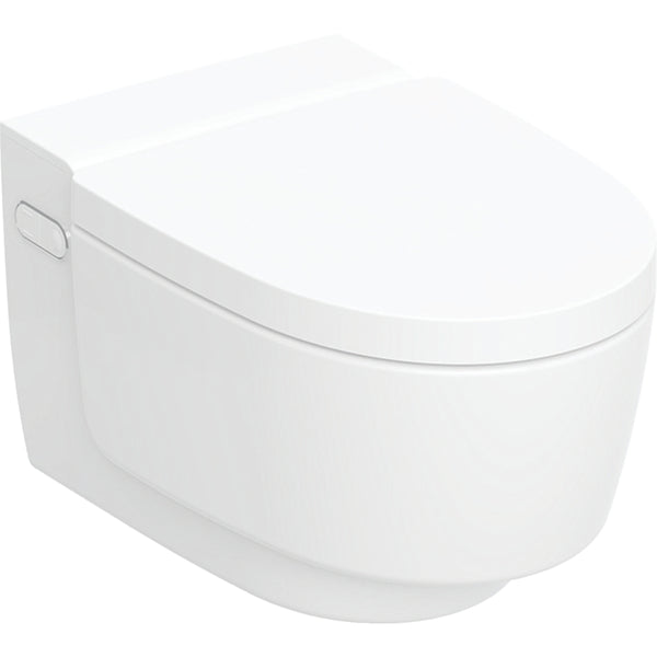 Geberit AquaClean Mera Classic asma akıllı klozet sistemi: Klozet seramiği: beyaz / KeraTect, Tasarım kapak: beyaz / Parlak