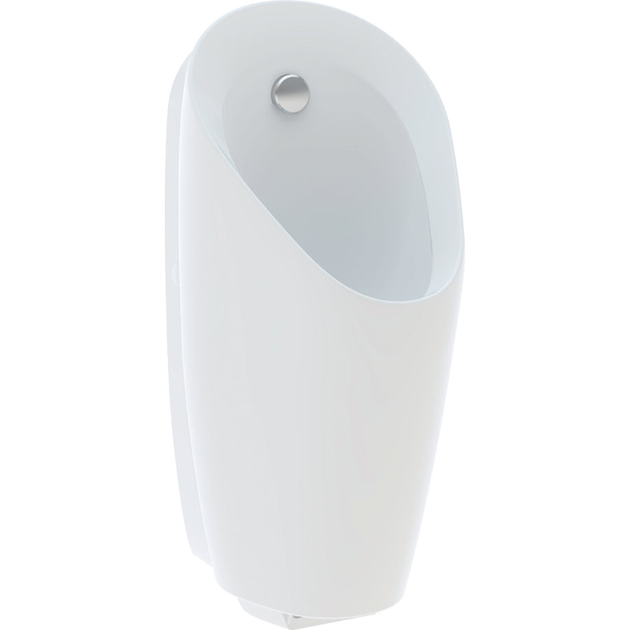 Geberit Preda pisuvar, entegre deşarj kontrollü, elektrikli: T=37cm, Çıkış=Arkaya, Giriş=Arka, beyaz