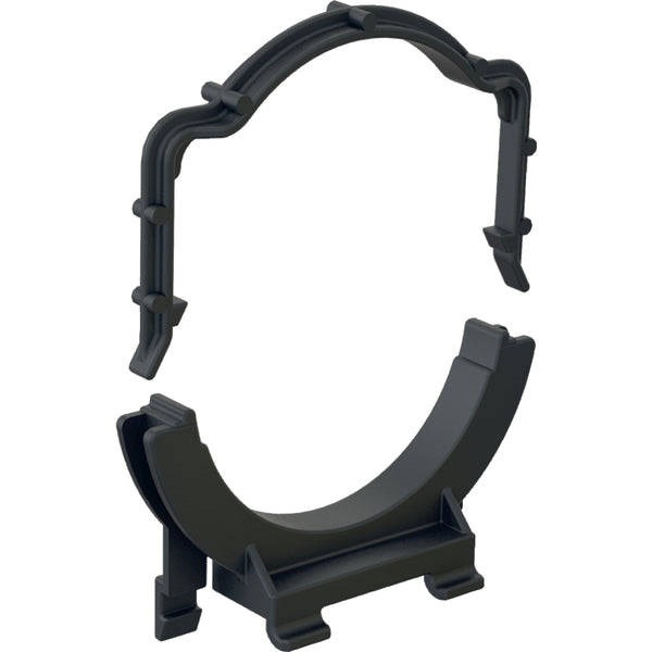 Klozet sifon dirseği için Geberit boru kelepçesi, sabitleme mesafesi 88 mm