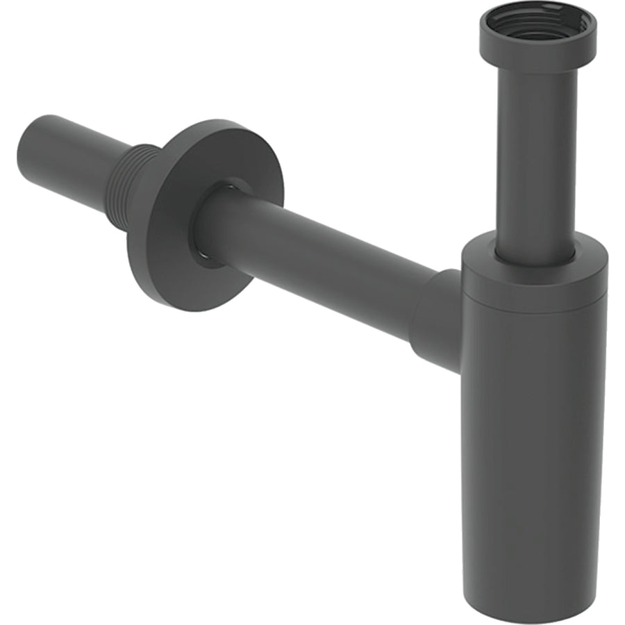 Lavabo için Geberit sifon, yatay çıkış: mat siyah, d=40mm