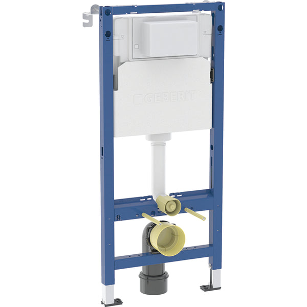 Asma klozet için Geberit Duofix elemanı, 112 cm, 12 cm Alpha gömme rezervuarlı, 6 / 3 litre
