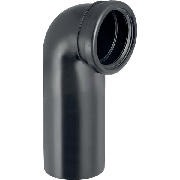 Asma klozet için Geberit PE 90° sifon dirseği, uzatmalı: d=90mm, d1=90mm