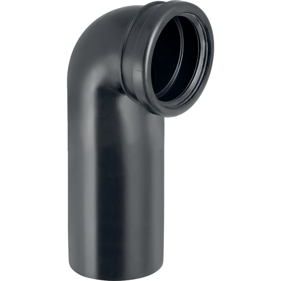 Asma klozet için Geberit PE 90° sifon dirseği, uzatmalı: d=90mm, d1=90mm