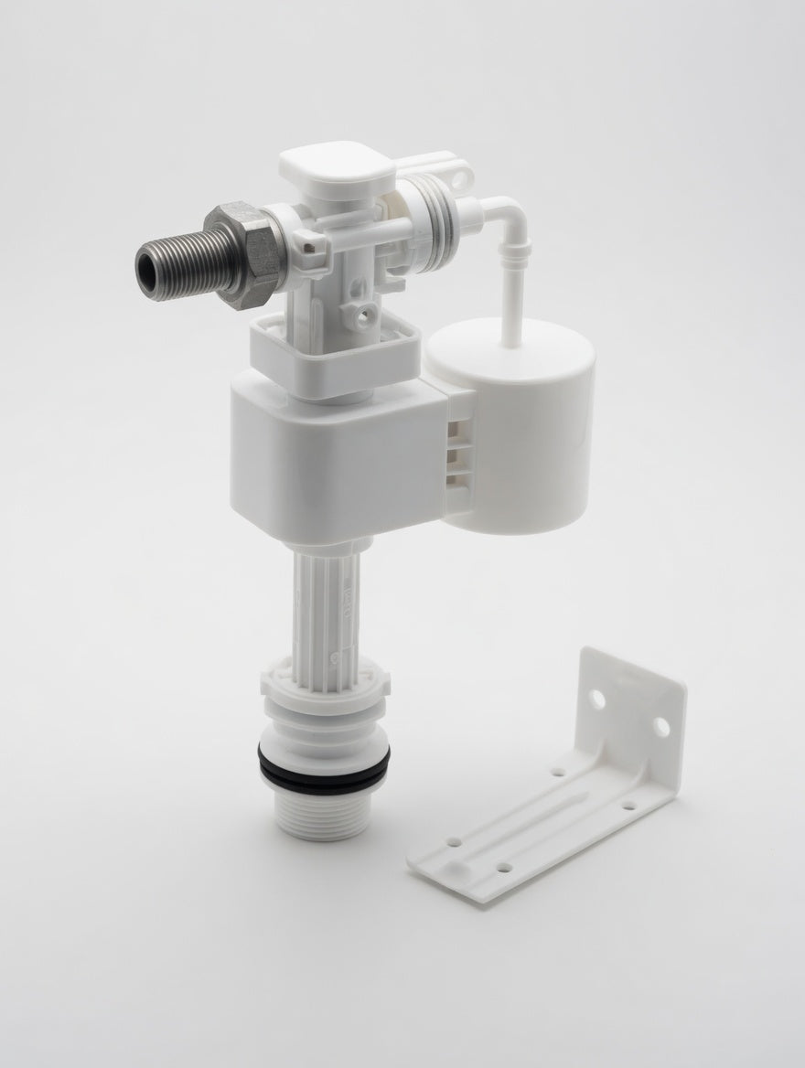 Geberit tip 333 doldurma valfi ve Alpha duvar montaj kutusu 12 cm sabitleme klipsi
