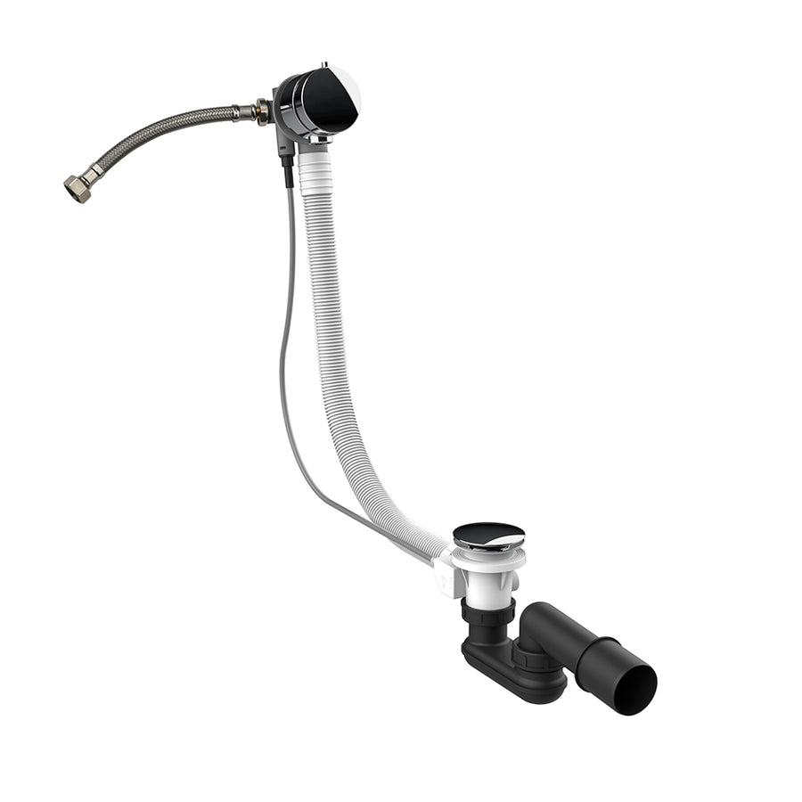 Gessi Taşmalı Polietilen Küvet Gider Grubu, 80 cm Kumanda Kablolu - 01080