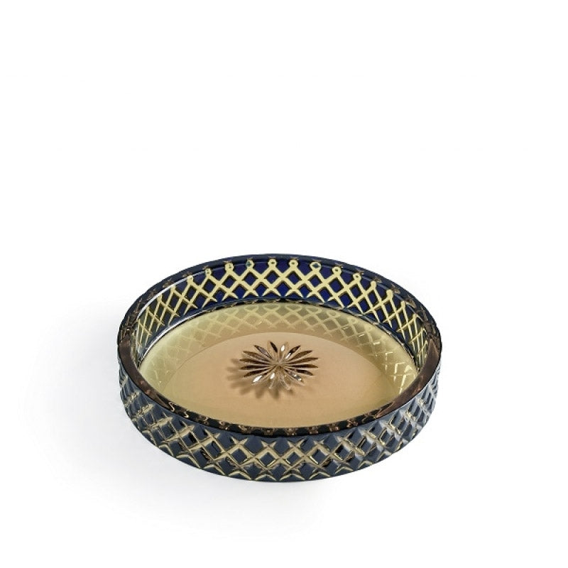 3SC Arabesque Tepsi, Tezgah Üstü, Ø22xh2.5cm - Amber&Mavi