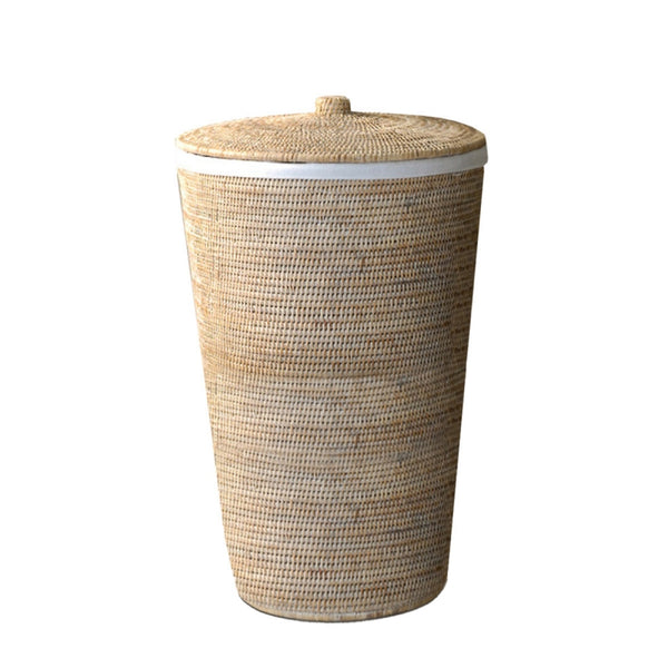 Decor Walther Basket Çamaşır Sepeti, Kapaklı, Oval - Beyaz