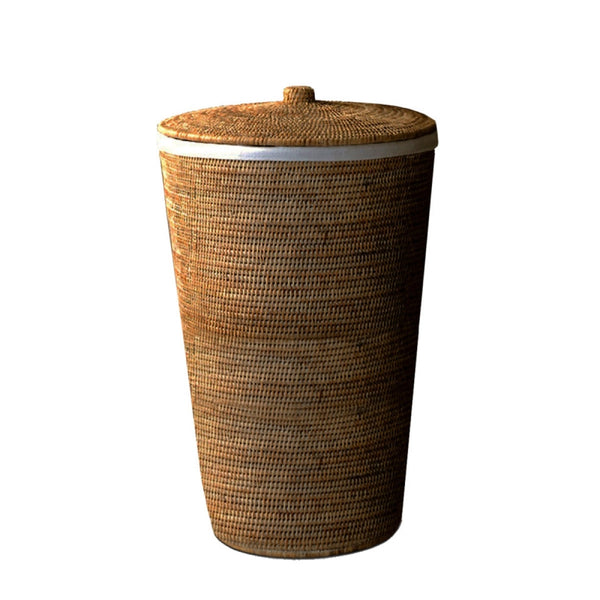 Decor Walther Basket Çamaşır Sepeti, Kapaklı, Oval - Kahve