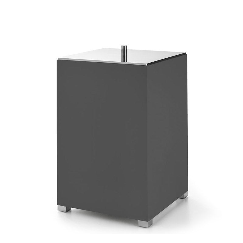 3SC BeMood Deluxe Black Çöp Kovası Kare, Kapk20xh33 - Siyah/Krom