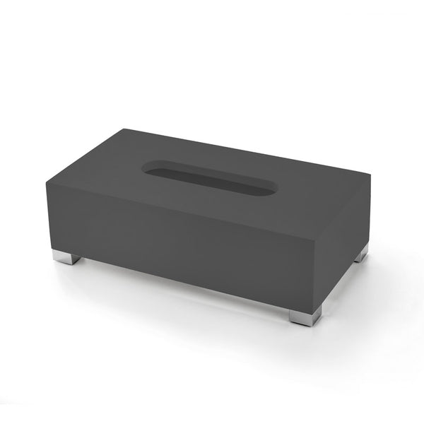 3SC BeMood Deluxe Black Mendil Kutusu, 24xh8x13cm - Siyah/Krom