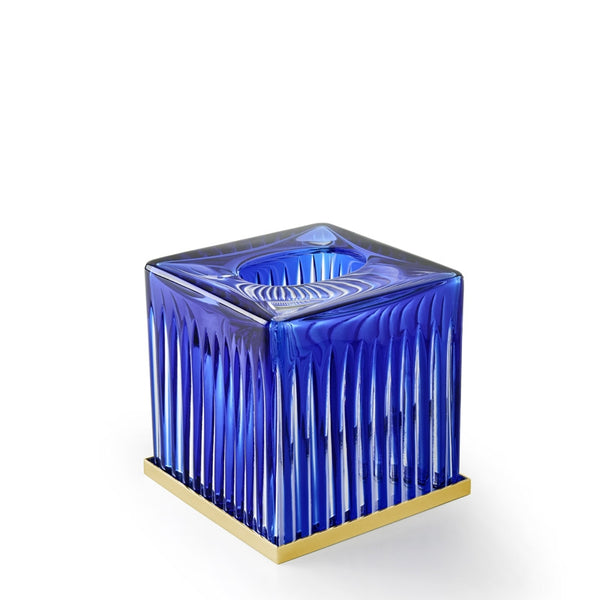 3SC Blue Sky Crystal Mendil Kuts, Kare, Tezgah Üstü - Mavi/Altın
