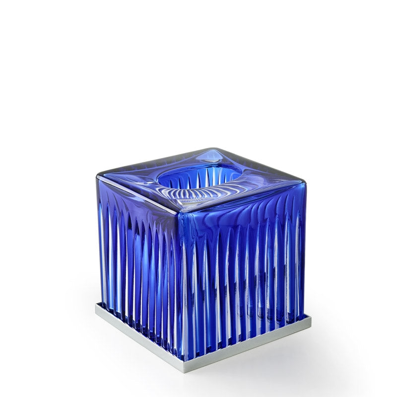 3SC Blue Sky Crystal Mendil Kuts, Kare, Tezgah Üstü - Mavi/Krom