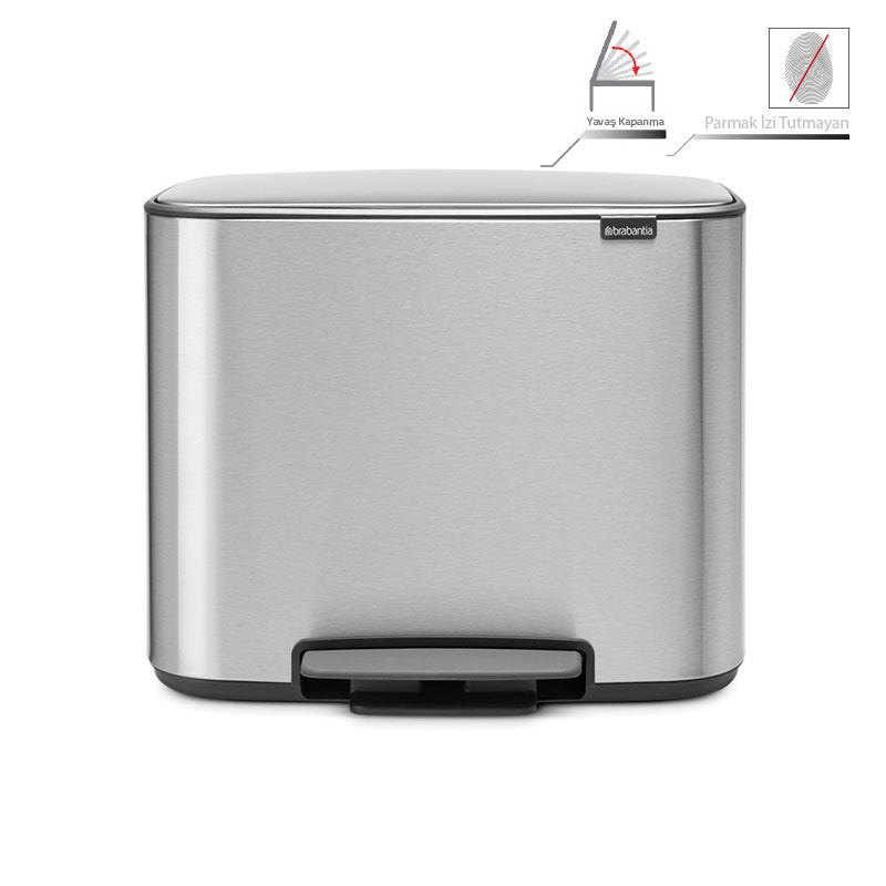 Brabantia Bo Çöp Kovası, Pedallı, 36lt - Paslanmaz Çelik
