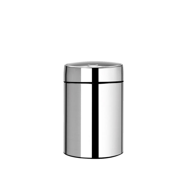 Brabantia Çöp Kovası, Duvar/Yer, İtme Kapak, 5lt - Parlak Paslanmaz Çelik