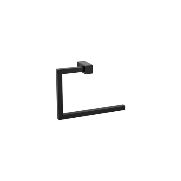 Decor Walther Corner Havluluk, Yarı Açık, 20.3cm - Mat Siyah