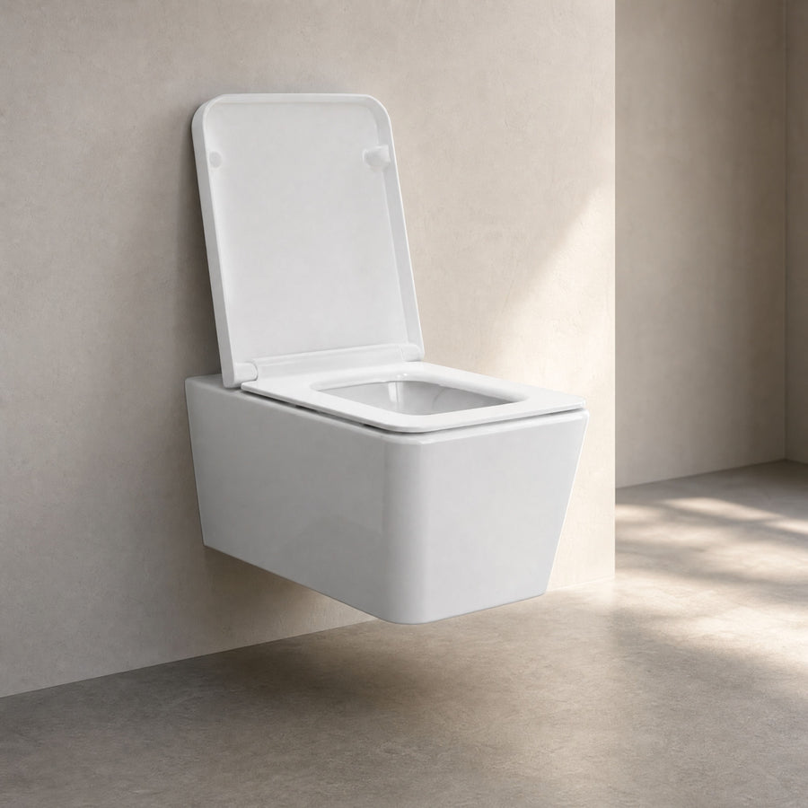 Hansgrohe EluPura Q Asma Klozet Parlak Beyaz