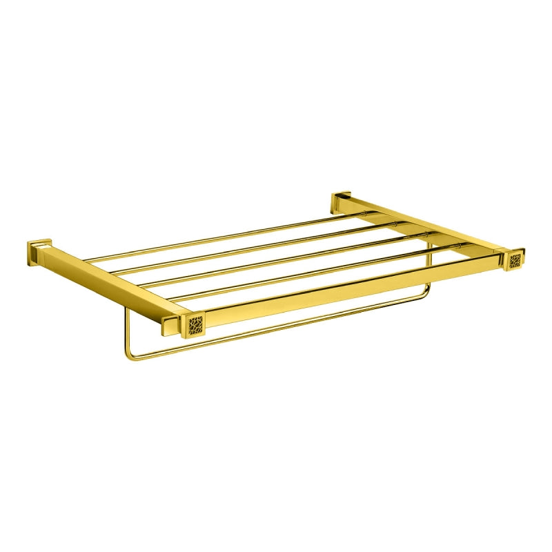 Windisch Gaudi Square Havluluk, Raflı, 54cm - Altın/Siyah