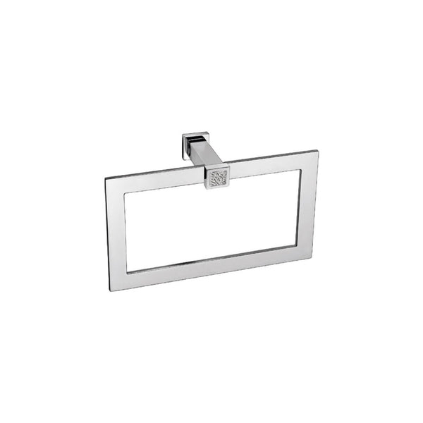 Windisch Gaudi Square Havluluk, Yuvarlak, 24cm - Krom/Beyaz