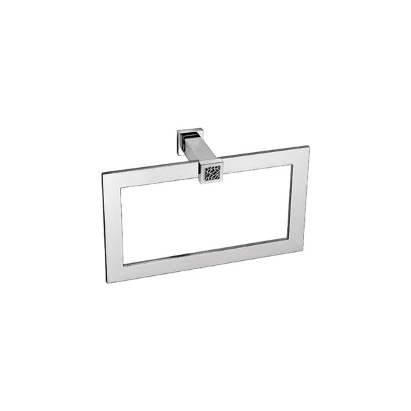 Windisch Gaudi Square Havluluk, Yuvarlak, 24cm - Krom/Siyah