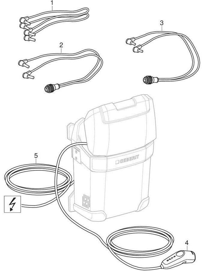 Electrofusion machines ESG 3 — Geberit resmî montaj çizimi