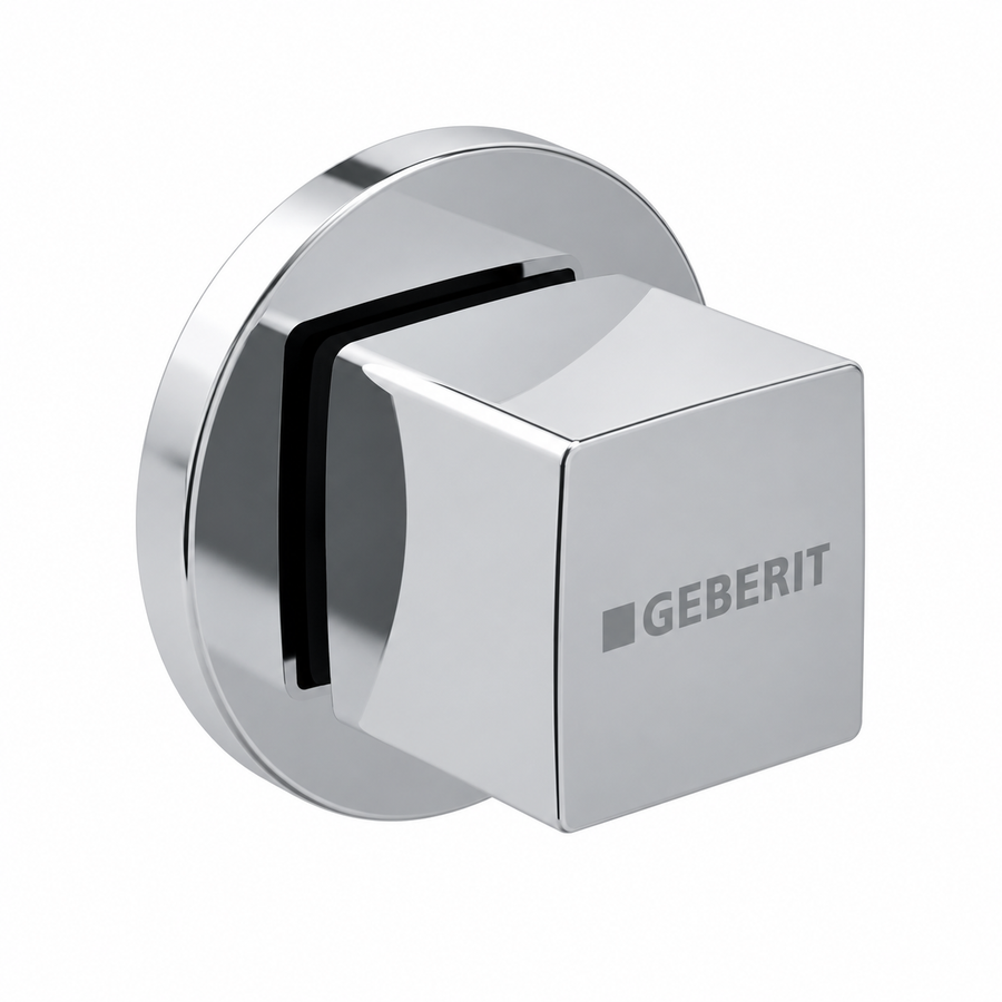 Geberit Kare Stop Valf Başlık - Dış Set - Krom