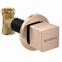 Geberit Kare Ankastre Stop Valf Taharet Musluğu Satine Mat Bronz – İç Set Dahil