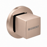 Geberit Kare Stop Valf Başlık - Dış Set - Satine Mat Bronz
