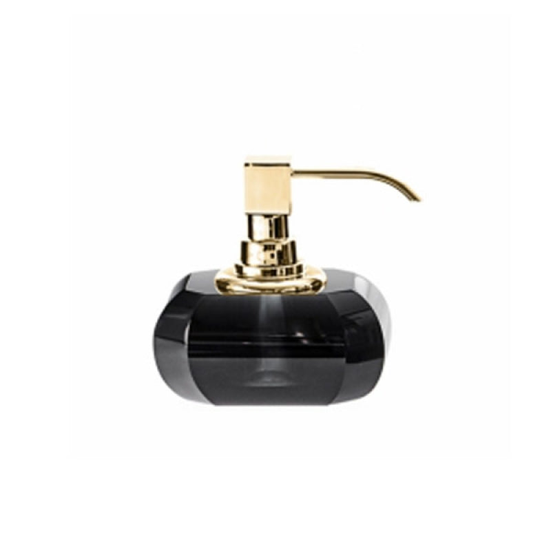 Decor Walther Kristall Sıvı Sabunluk, Tezgah Üstü - Altın/Antrasit