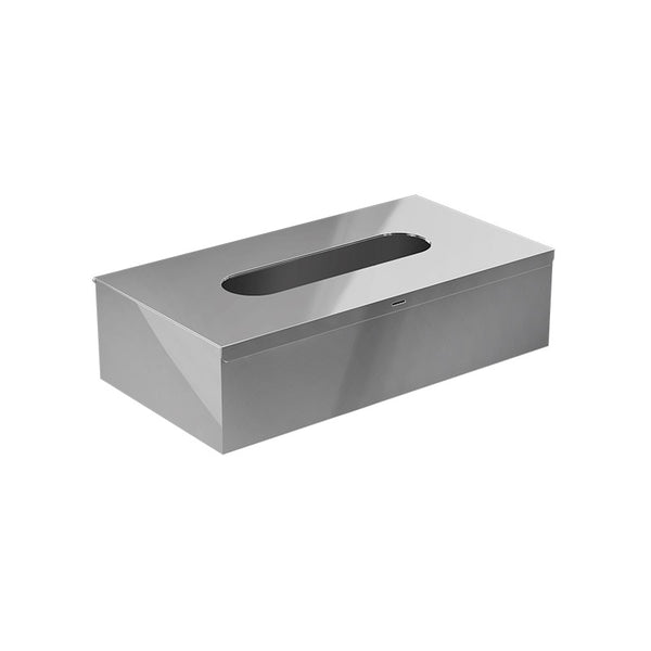 OMG Mendil Kutusu, 25xh7.3x13cm - Parlak Paslanmaz Çelik