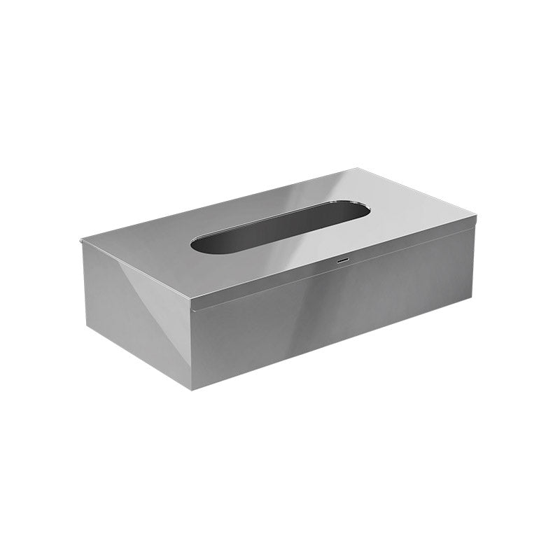 OMG Mendil Kutusu, 25xh7.3x13cm - Parlak Paslanmaz Çelik