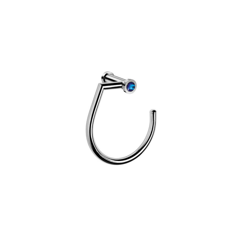 Windisch Moonlight Round Havluluk Yarı Açık, 18cm - Mavi Kristal/Krom