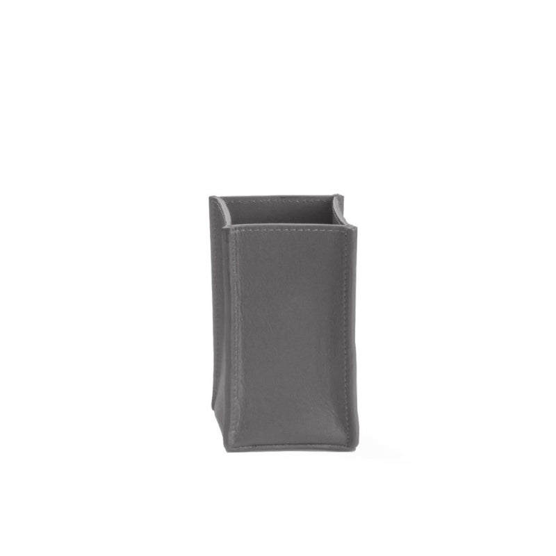 Decor Walther Nappa Diş Fırçalık, Tezgah Üstü - Suni Deri/Gri