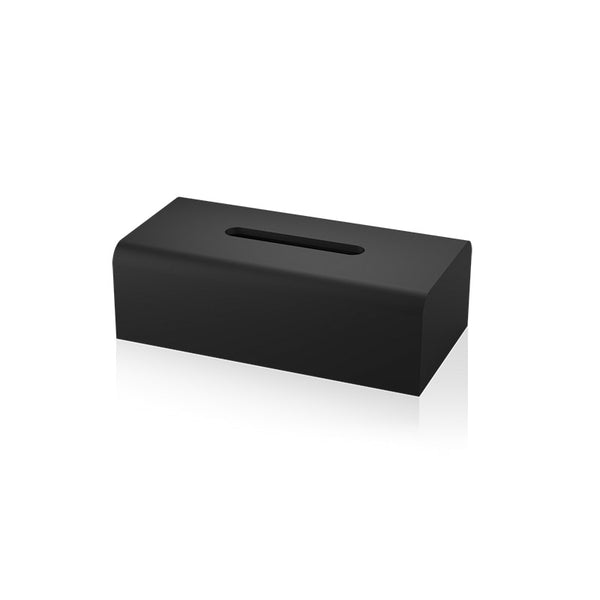 Decor Walther Stone Mendil Kutusu, 14xh8x26cm - Mat Siyah